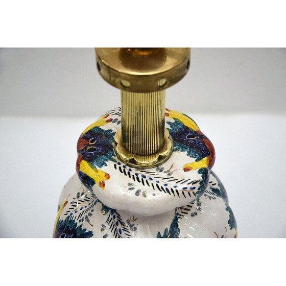 Image 1 of Lampada vintage in ceramica e ottone, Italia 1950