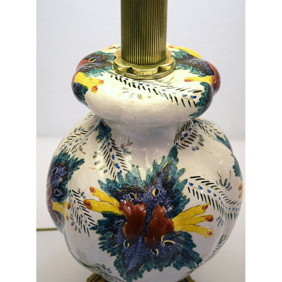 Image 1 of Lampada vintage in ceramica e ottone, Italia 1950