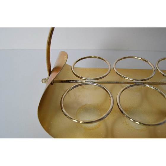 Image 1 of Bicchierini vintage con barra retrò, Cecoslovacchia anni '60