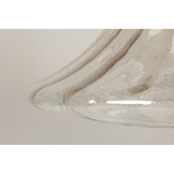 Image 1 of Lampada a sospensione vintage in vetro e ottone di Limburg, Germania, 1970