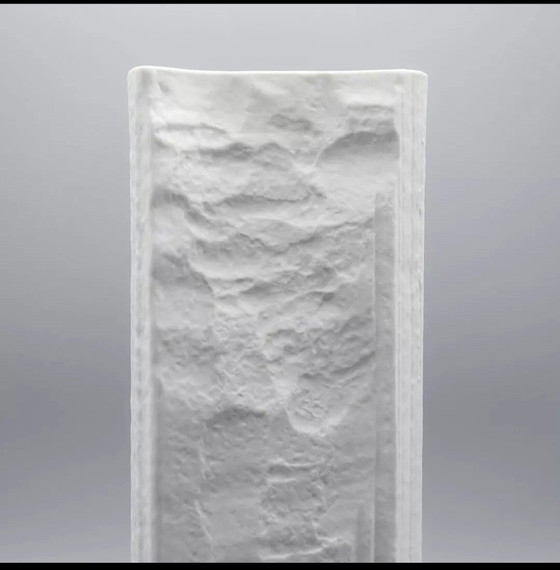 Image 1 of Vaso brutalista H33Cm Martin Freyer Rosenthal Studio-Line Bisque Porcelain Relief