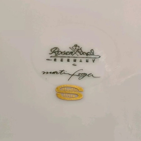 Image 1 of Vaso brutalista H33Cm Martin Freyer Rosenthal Studio-Line Bisque Porcelain Relief