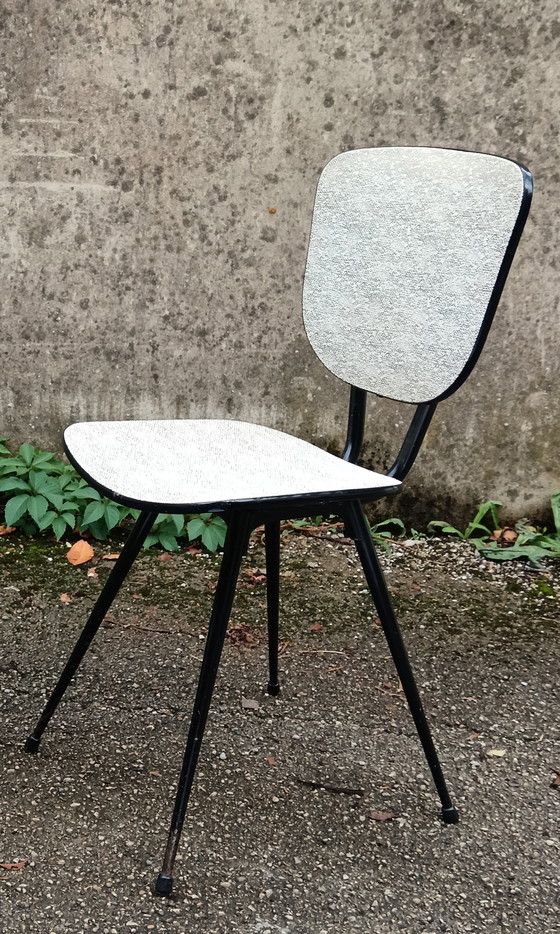 Image 1 of Vinyl Side Chairs, France, 1960, Set Of 2