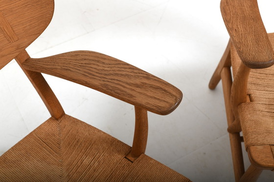 Image 1 of Pair Hans Wegner CH-22 for Carl Hansen & Søn Denmark 1950s