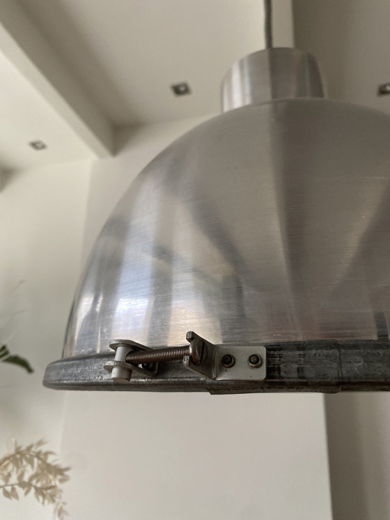 Image 1 of 2x Italian Designer Industrial Hanging Lamps