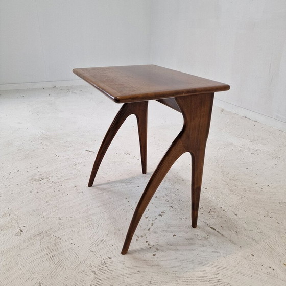 Image 1 of Vintage wooden side table, Italy 1930