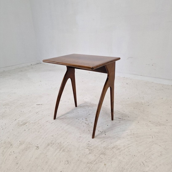 Image 1 of Vintage wooden side table, Italy 1930