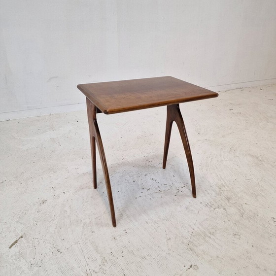 Image 1 of Vintage wooden side table, Italy 1930