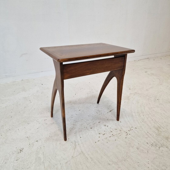 Image 1 of Vintage wooden side table, Italy 1930