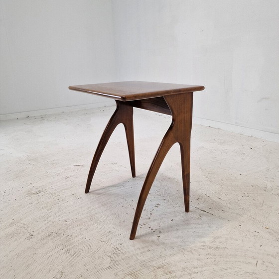 Image 1 of Vintage wooden side table, Italy 1930