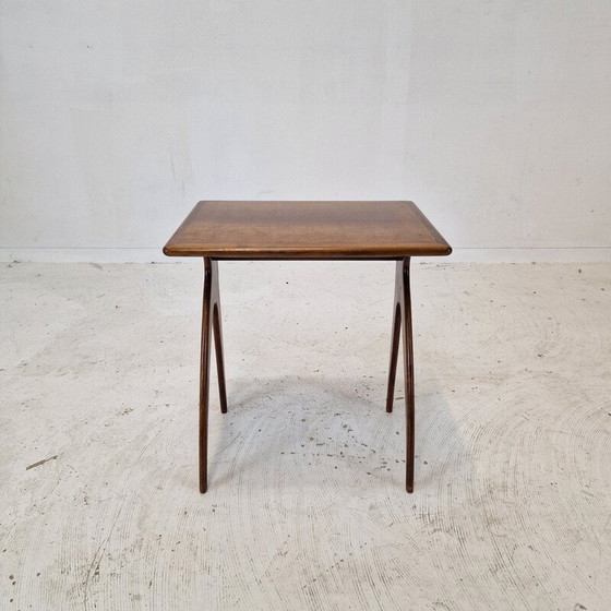 Image 1 of Vintage wooden side table, Italy 1930
