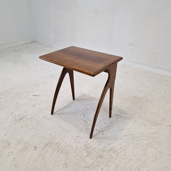 Image 1 of Vintage wooden side table, Italy 1930