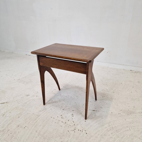 Image 1 of Vintage wooden side table, Italy 1930