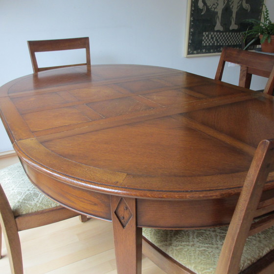 Image 1 of Vintage dining table and chairs