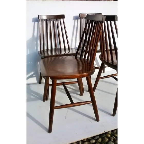 Image 1 of Set of 4 vintage chairs by Ilmari Tapiovaara for Edsby Verken, 1960