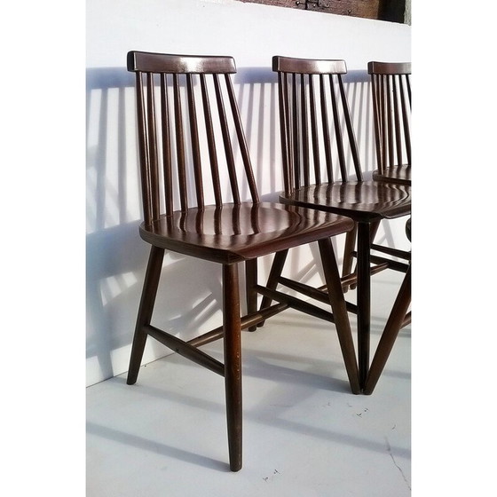 Image 1 of Set of 4 vintage chairs by Ilmari Tapiovaara for Edsby Verken, 1960
