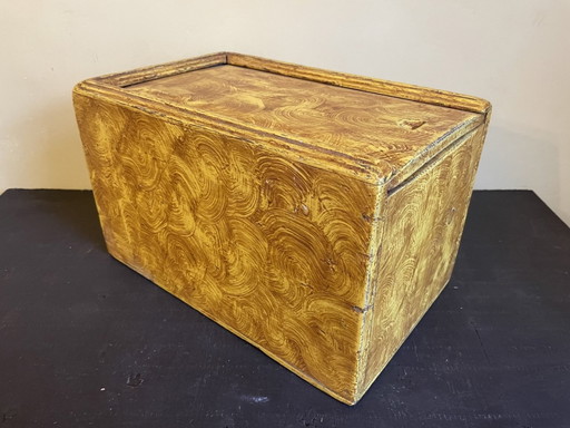 Old Dutch Box With Sliding Lid Drawing Box Wood