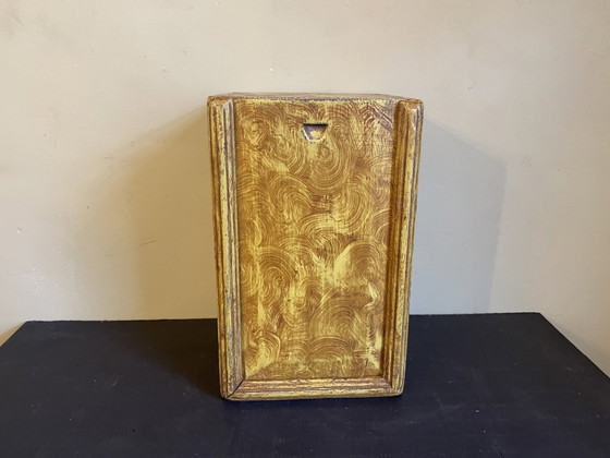 Image 1 of Old Dutch Box With Sliding Lid Drawing Box Wood