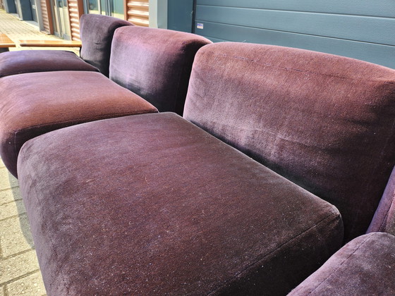 Image 1 of Cassina Pianura seating set in Velvet - Mario Bellini