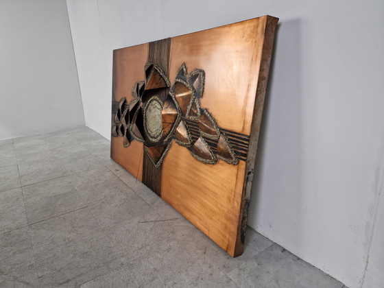 Image 1 of Brutalist wall sculpture