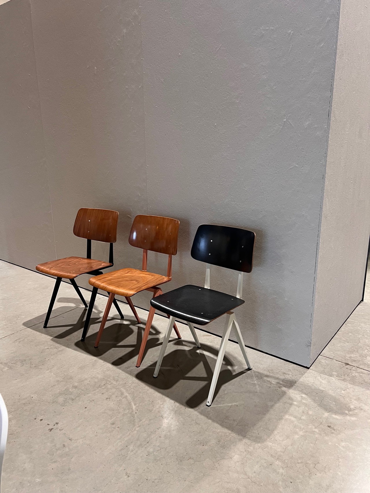 12x Galvanitas S16 Industrial School Chair