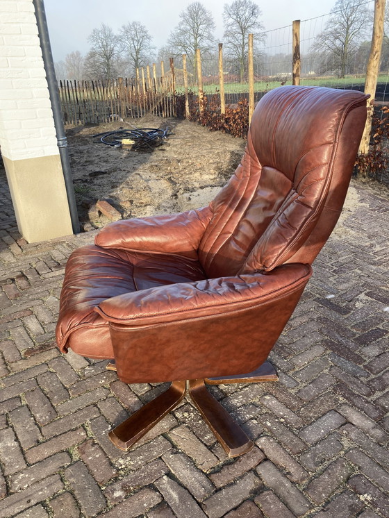 Image 1 of Midcentury Swivel Relax Armchair