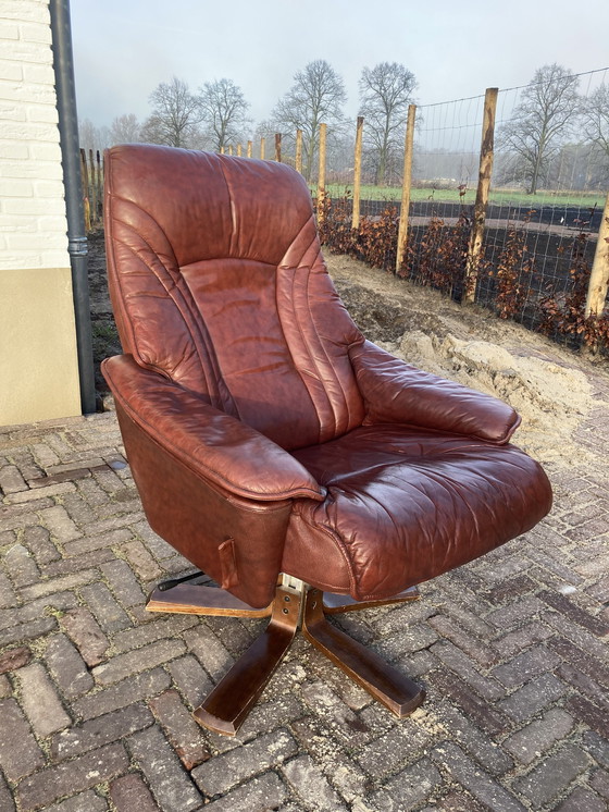 Image 1 of Midcentury Swivel Relax Armchair