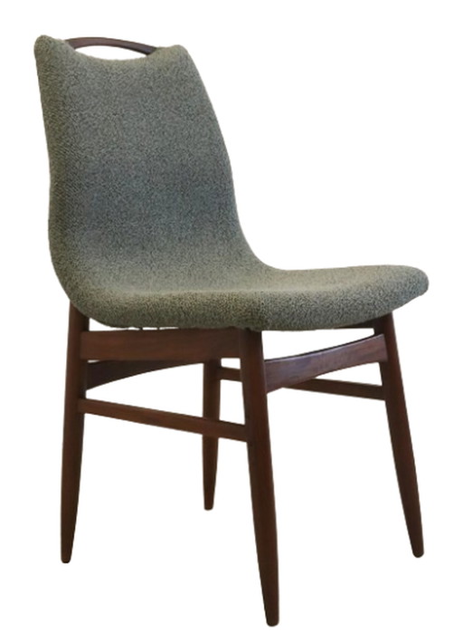 4x chairs dining room chairs 'Burgerwei' reupholstered vintage