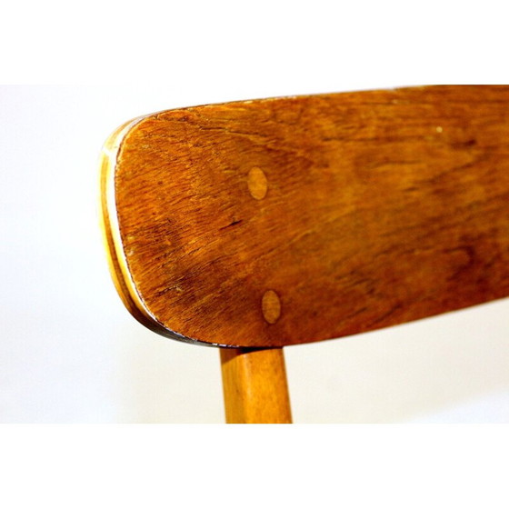 Image 1 of Set di 4 sedie vintage in teak e faggio, Danimarca 1960