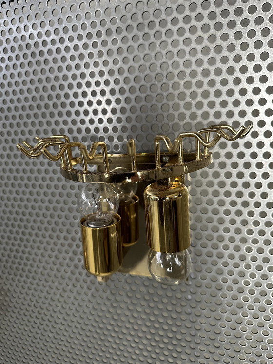 Image 1 of 2x Lampada da parete vintage in cristallo italiano