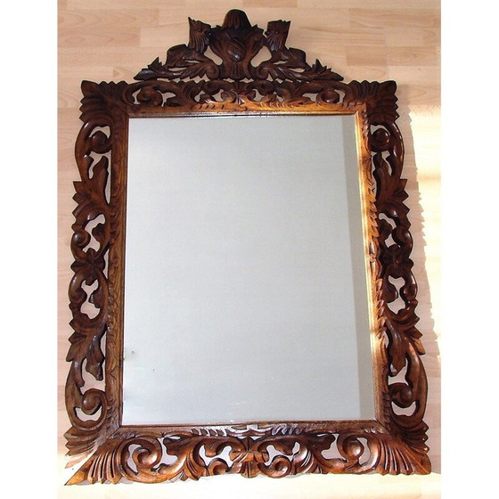 Image 1 of Vintage mirror in carved frame, 1940