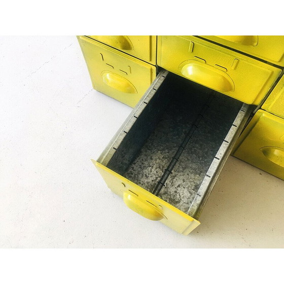 Image 1 of Set of vintage industrial metal drawers