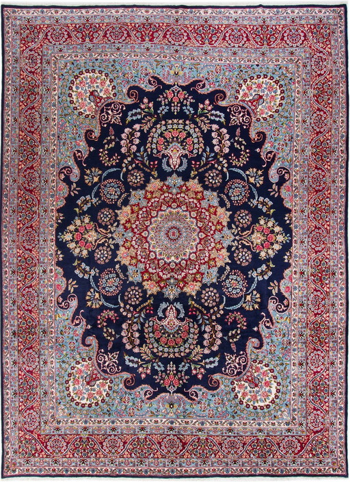 Persian carpet Kirman 4,18 X 3,05 Hand-knotted Oriental carpet No. 1076