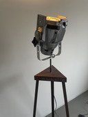 Custom made standing lamp with spotlight