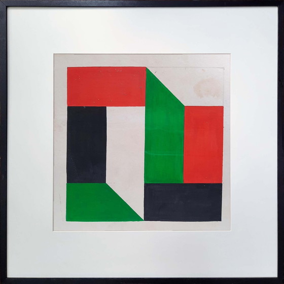 Image 1 of Composition [Unicum] - Artist: Georg Ruyter - 1969