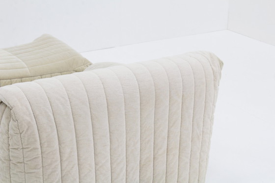 Image 1 of Beige Cinna Sandra Armchair And Footstool Ligne Roset