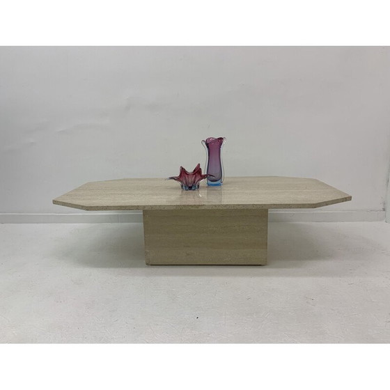 Image 1 of Vintage travertine coffee table, 1970