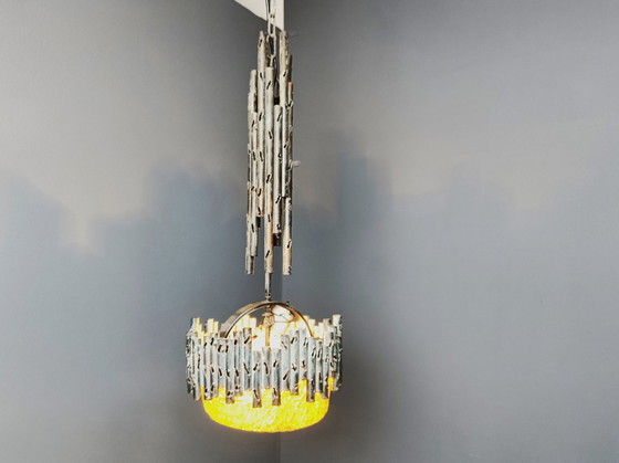 Image 1 of Brutalist Pendant Light By Marcello Fantoni, 1960S