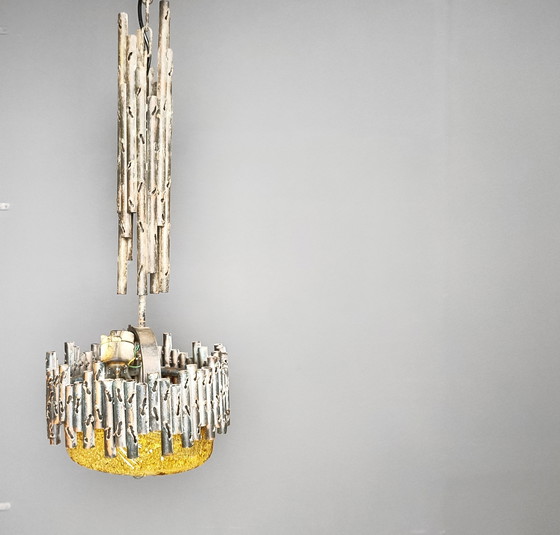 Image 1 of Brutalist Pendant Light By Marcello Fantoni, 1960S