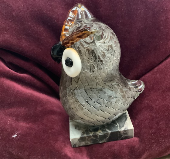 Image 1 of Gufo di vetro vintage