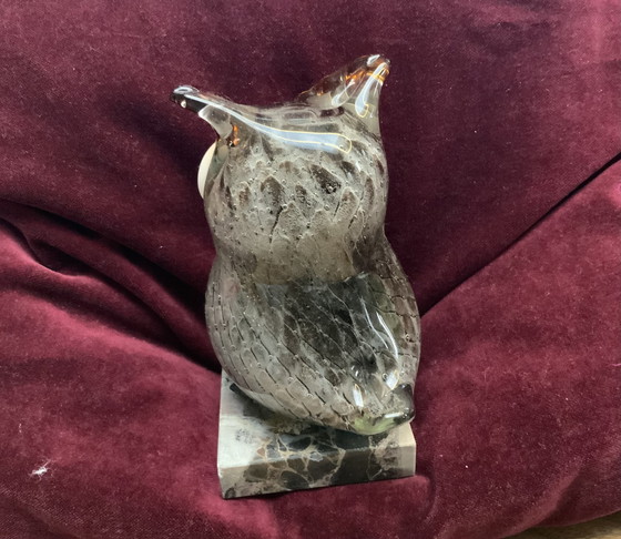 Image 1 of Gufo di vetro vintage
