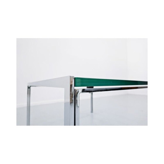 Image 1 of Vintage chrome and glass coffee table, 1960