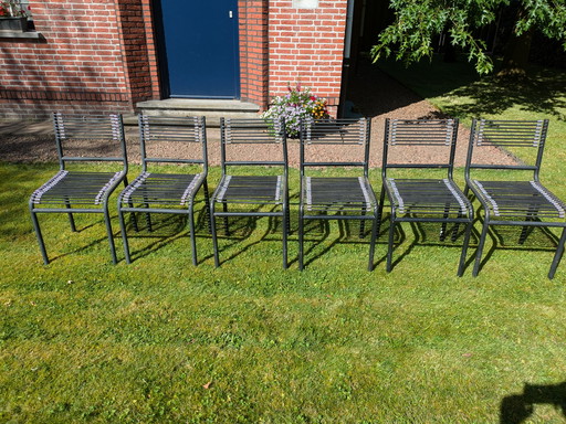 6x Sandows Design Chairs - René Herbst