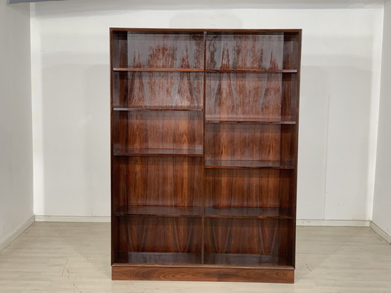 Image 1 of Mid Century étagère en palissandre bibliothèque étagère à casiers vintage design danois