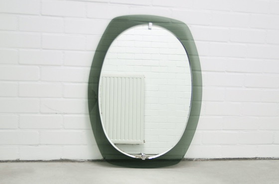 Image 1 of Smoked Green Glass Mirror Veca