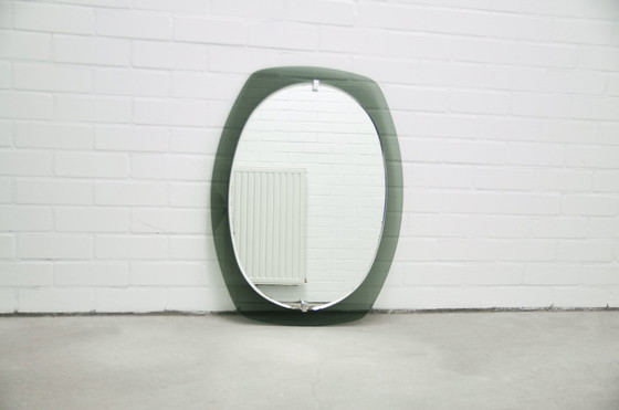 Image 1 of Smoked Green Glass Mirror Veca