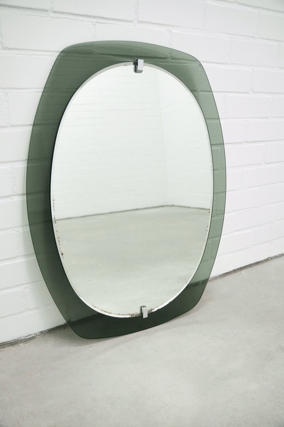 Image 1 of Smoked Green Glass Mirror Veca