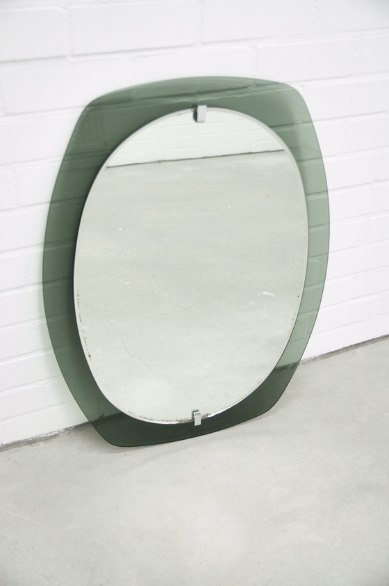 Image 1 of Smoked Green Glass Mirror Veca