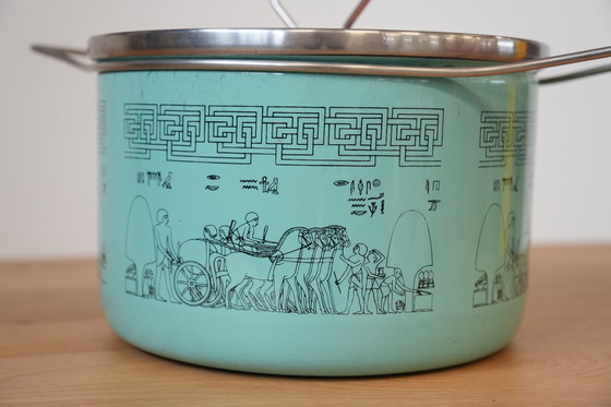 Image 1 of Used Siltal Carla Agnelli Blue Pot – Vintage Italian Design