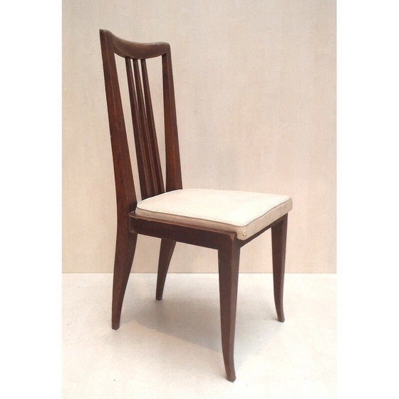 Image 1 of 6 dining chairs, Etienne-Henri MARTIN - 1940s